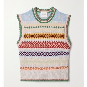 ISO DÔEN Aniene Fair Isle Sweater Vest